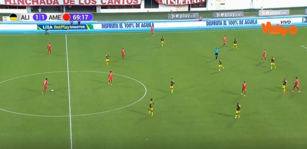 Alianza Petrolera venció 2-1 a América de Cali. Captura/WinSports