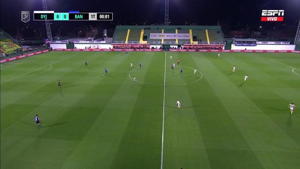 Empate a nada entre Defensa y Justicia y Banfield. Captura/ESPN