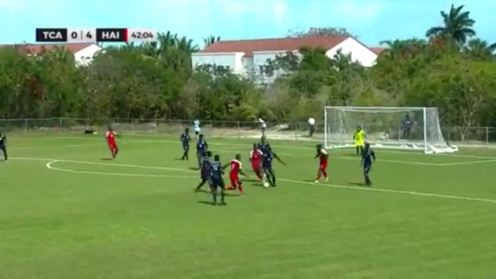 Haití derrotó a Islas Turcas por 0-10. Captura/TiagoSports