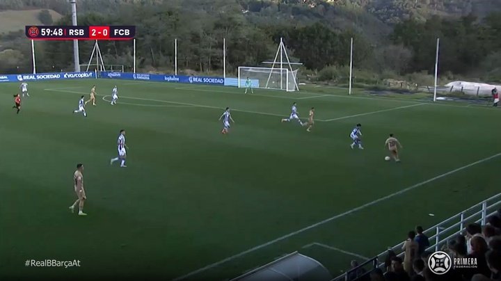 La Real Sociedad B tumbó al Barça Atlètic. Captura/InStat