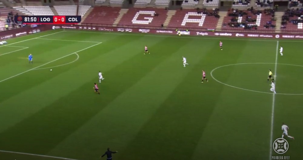 El Logroñés se dejó el empate contra la Cultural Leonesa. Captura/Footters