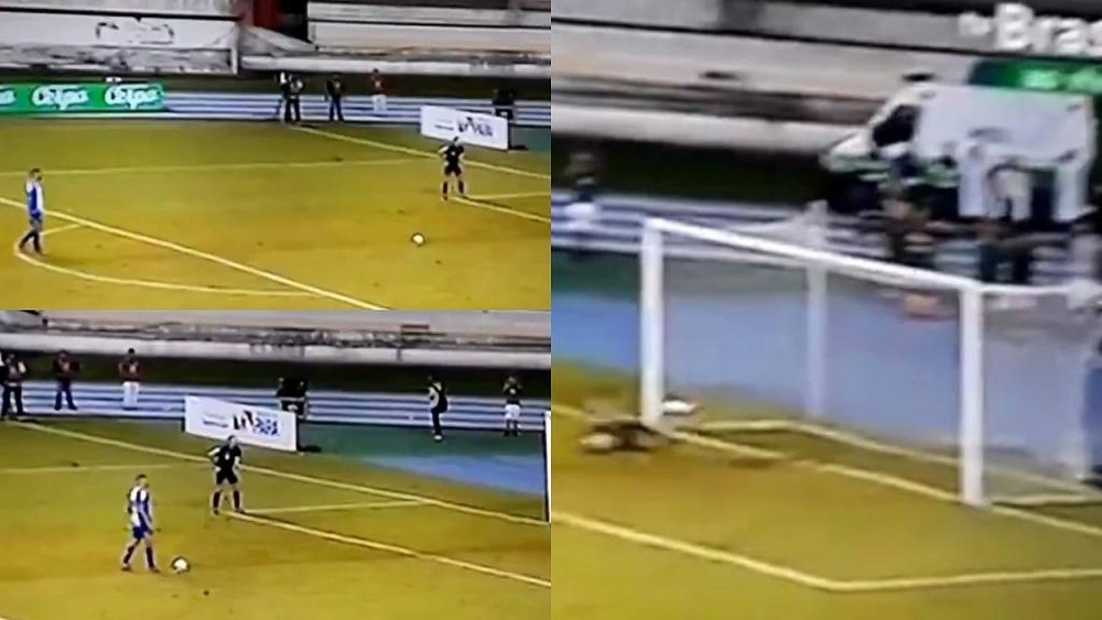 El 'nuevo penalti' en plena final... que no se verá nunca más. Captura/tvBrasil