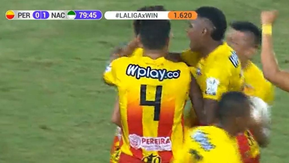 Con solo el cartel de favorito no es suficiente. Captura/WinSports