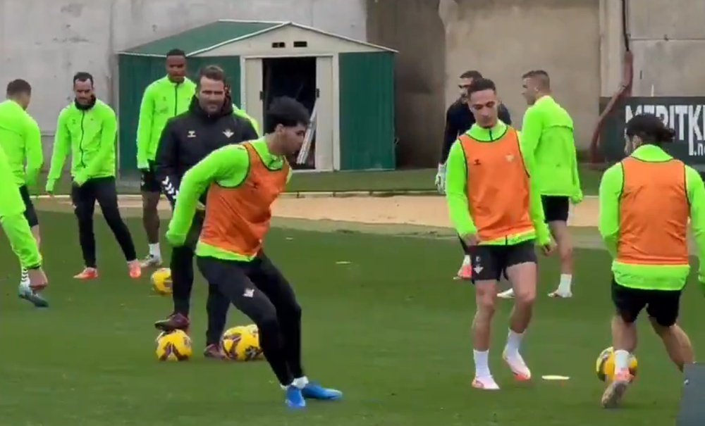 Antony is likle to make his debut for Betis against Athletic. Screenshot/ElChiri
