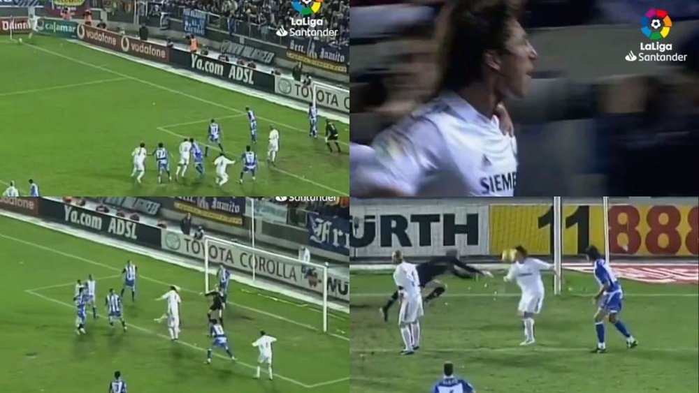Así fue el primer gol de Ramos con el Madrid. EFE