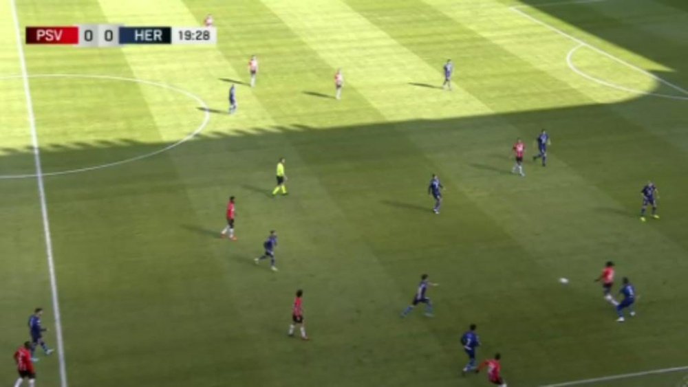 El PSV hizo los deberes. Captura/ESPN