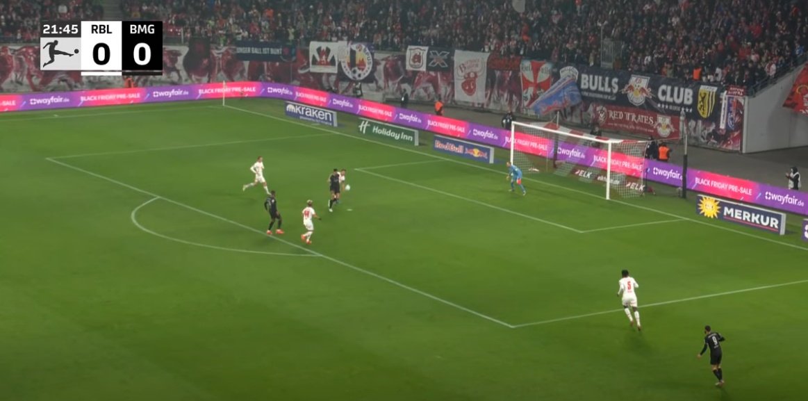 Pólvora mojada. Captura/Bundesliga