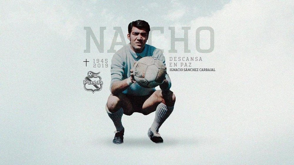Puebla lamenta la pérdida de Nacho Sánchez Carbajal. Twitter/Puebla