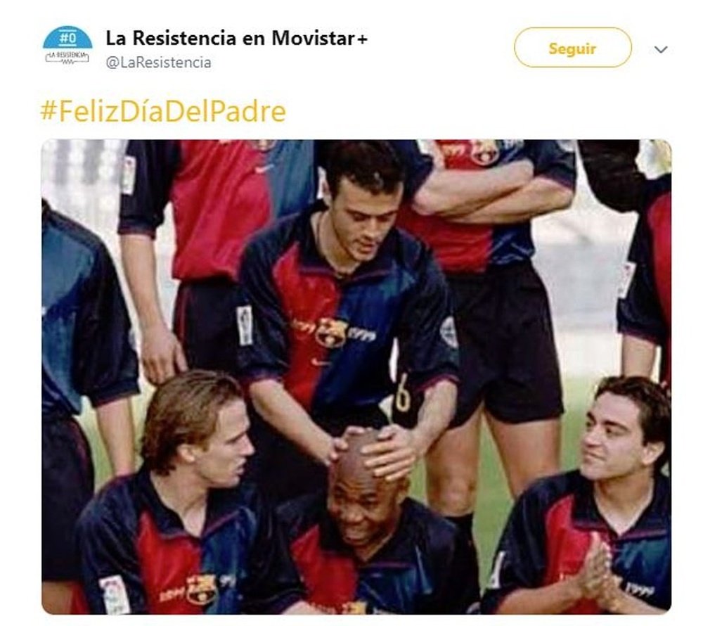 'La Resistencia' bromeó sobre Luis Enrique. Twitter/LaResistencia