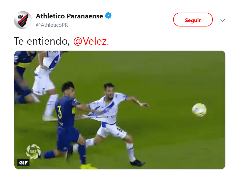 El polémico mensaje de Paranaense contra Boca: 