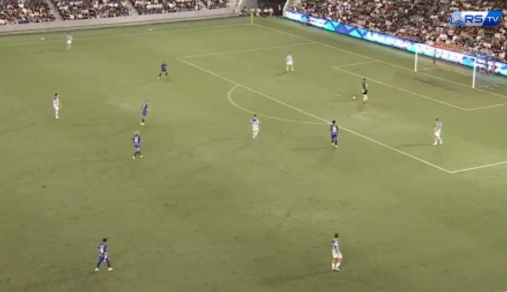 La Real cae ante un Segunda de Japón con Kubo de vuelta. Captura/RSTV