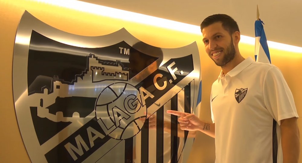 Pacheco a signé à Málaga. YouTube/MalagaCF