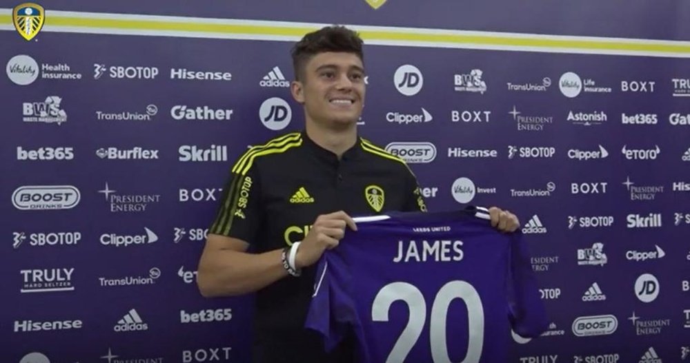 Daniel James firmó hasta 2026 con el Leeds. DUGOUT