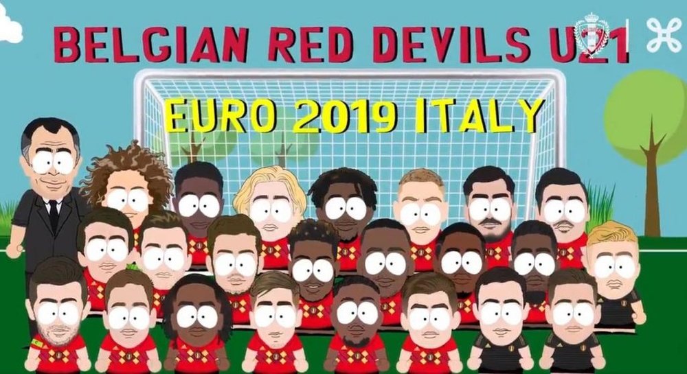 Bélgica anunció su lista con dibujos de ¡South Park! Captura/BelgianFootball