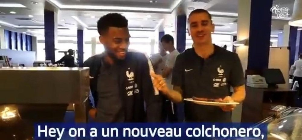 Ambos futbolistas bromearon sobre el fichaje de Lemar. EquipedeFrance