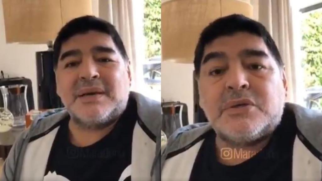Maradona habló sobre su estado de salud. Instagram/Maradona