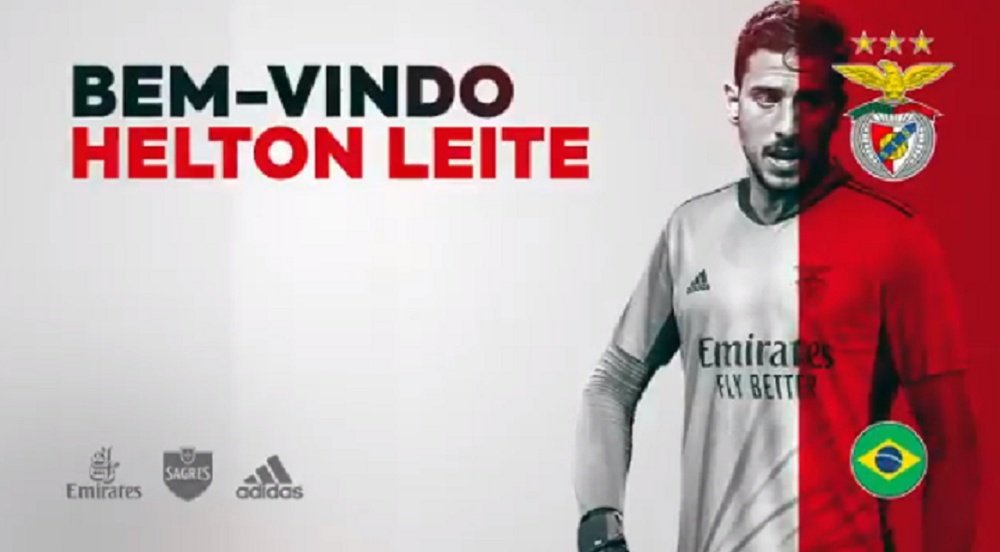 Helton Leite llega al Benfica. Captura/SLBenfica