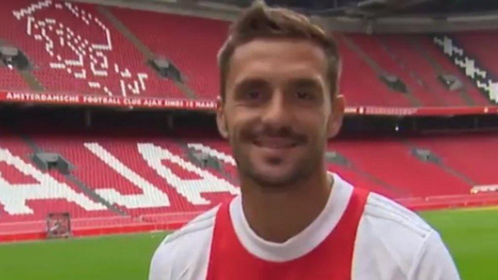 Tadic renueva con el Ajax. Captura/AFCAjax