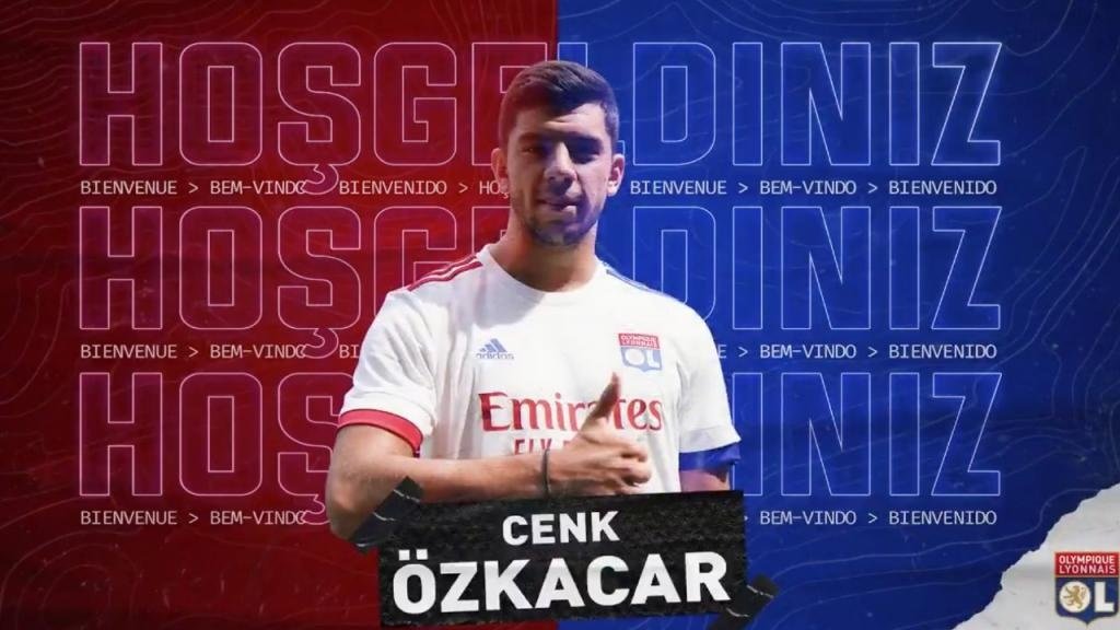 Ozkacar has been signed by Lyon. Captura/Twitter/OL