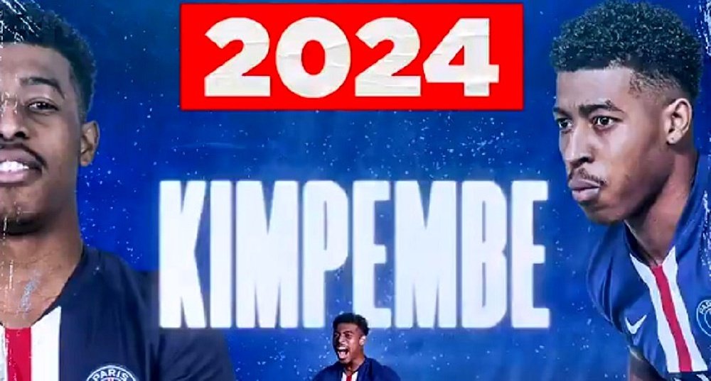 o PSG renova com Kimpembe até 2024. Captura/PSG