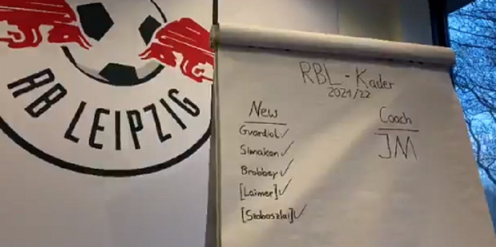 Deux cas positifs du côté du RB Leipzig. Captura/RBLeipzig