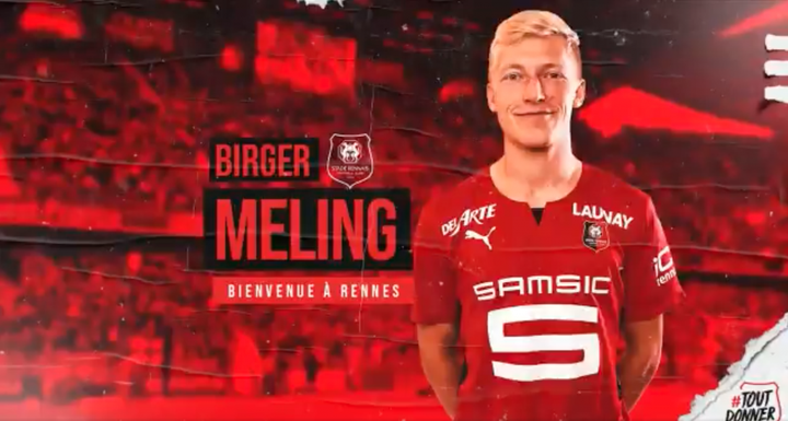 El Rennes firma a Birger Meling por tres millones de euros