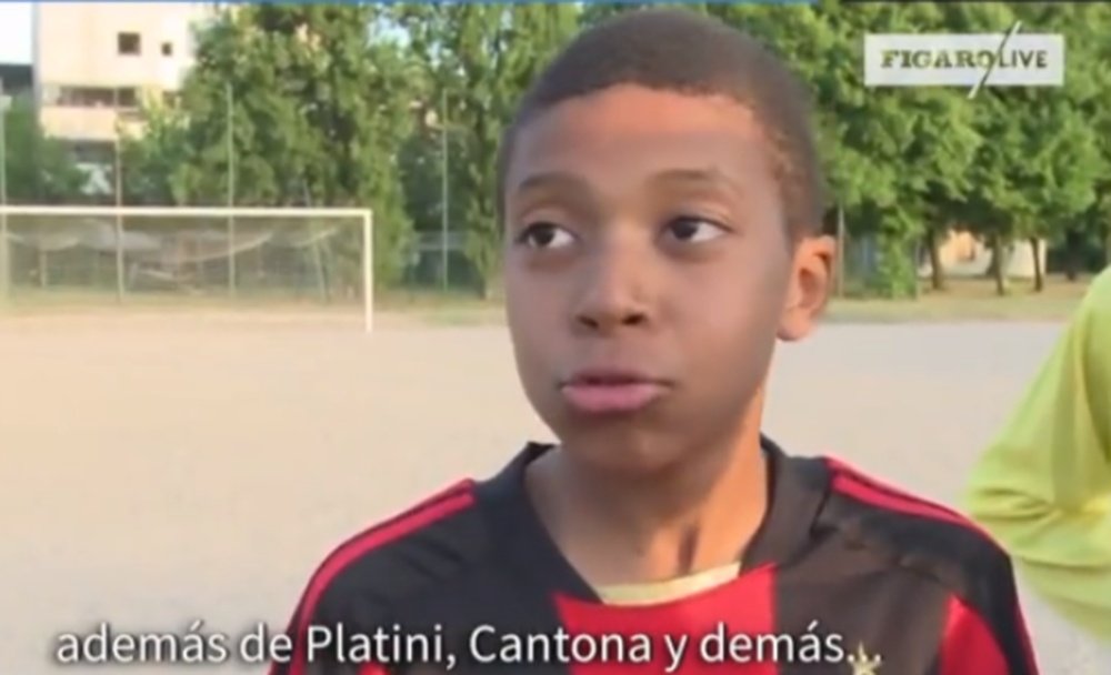 Mbappé lanzó un inocente alegato contra el racismo hace unos años. FigaroLive