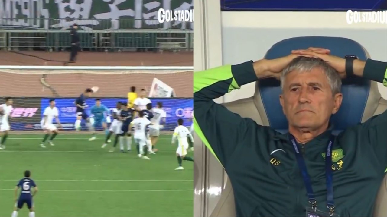 Setién no se creyó lo que le estaba pasando. Captura/GolStadium