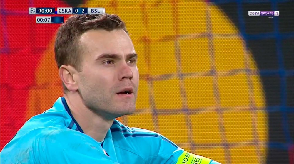 Akinfeev has condeded in every Champions League game for 11 years. AFP