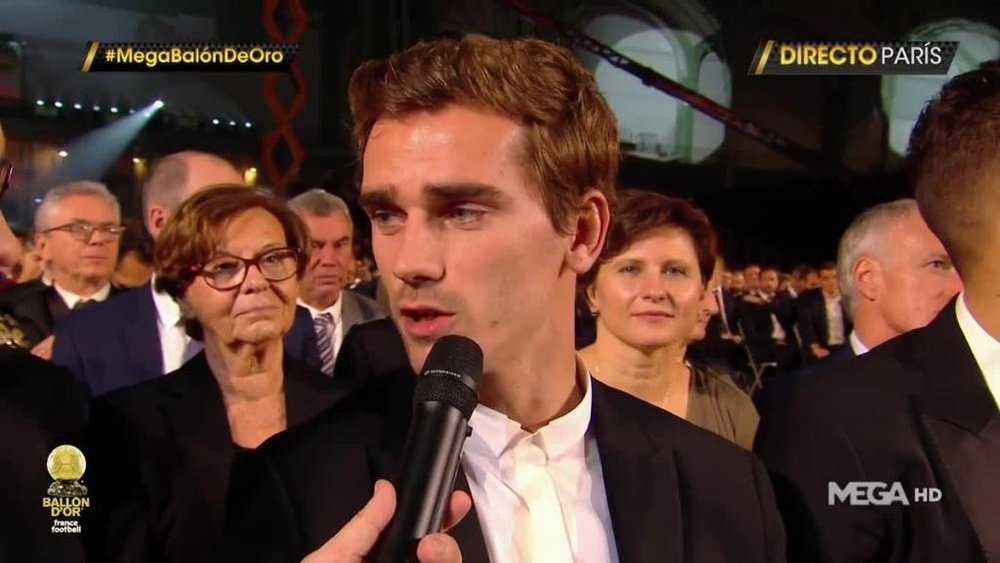 Griezmann was unimpressed by those who failed to show up to the ceremony. MEGA