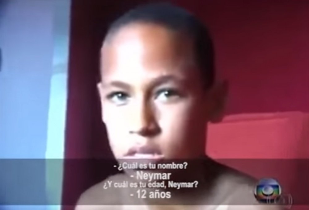 Así era Neymar de pequeño, antes de convertirse en el mediático futbolista que es hoy en día.YouTube