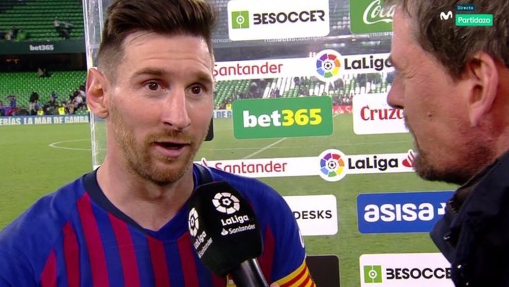 Messi a inscrit trois buts. Movistar+