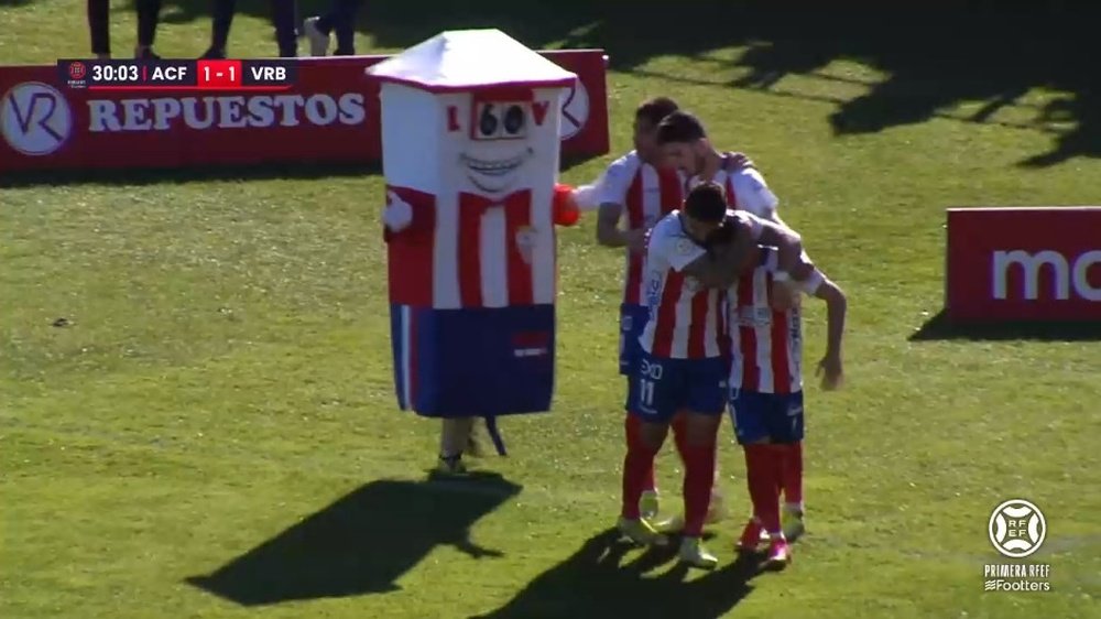 El Algeciras ganó con un gol de penalti. Captura/Footters