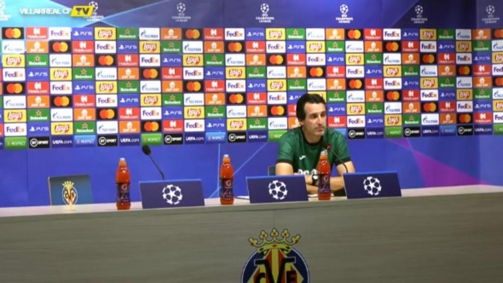 Emery analizó al United, su próximo rival de Champions. Captura/VillarrealCFTV