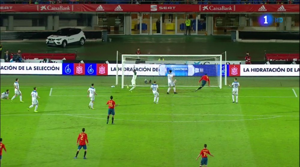 Morata se superó a sí mismo ante Bosnia. TVE