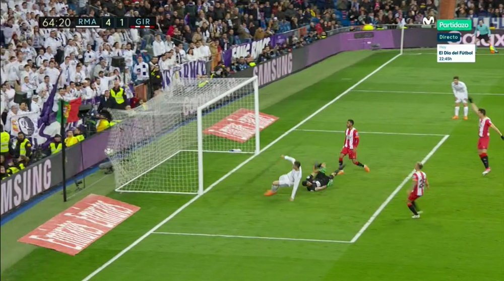 Cristiano est placé au parfait endroit. MovistarPartidazo
