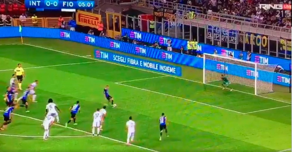Icardi marcó el primero de la temporada, de penalti. Twitter/Ring