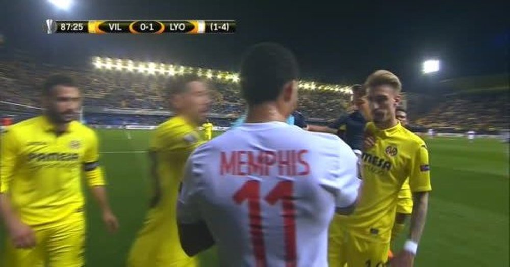 Depay and Castillejo almost came to blows in the latter stages of the game. ESPN
