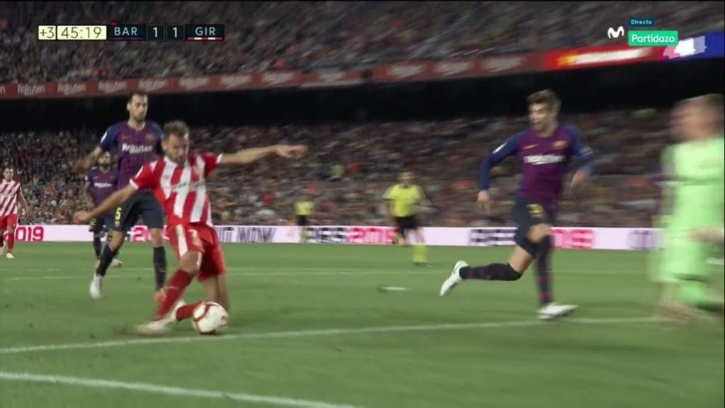 Stuani le dio la vuelta al marcador en el Camp Nou. Movistar+