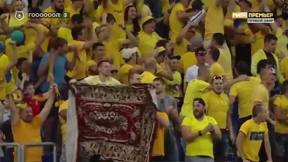 La alfombra de la suerte del Rostov lucirá ahora en sus camisetas. MatchTVPremier