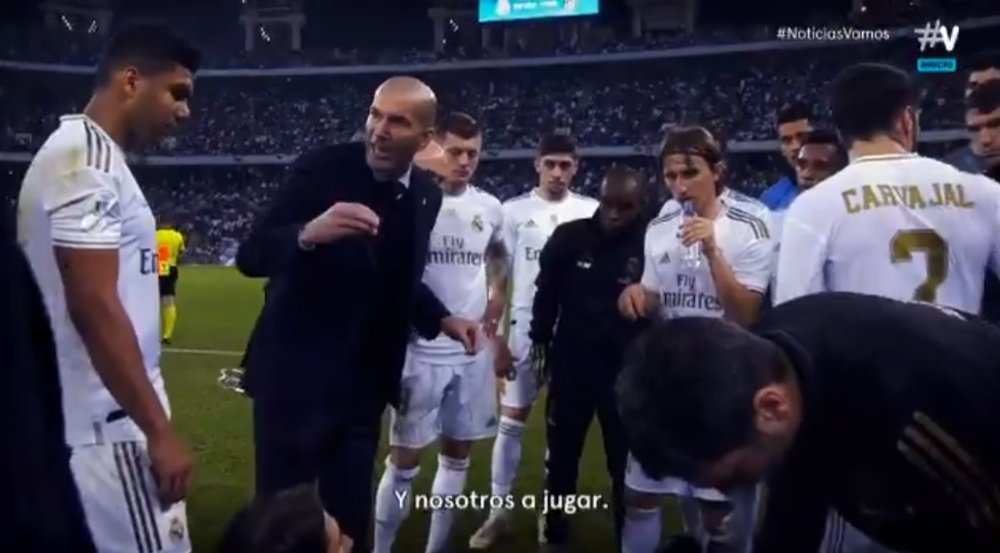 Zidane arengó a los suyos, como era de esperar. #Vamos