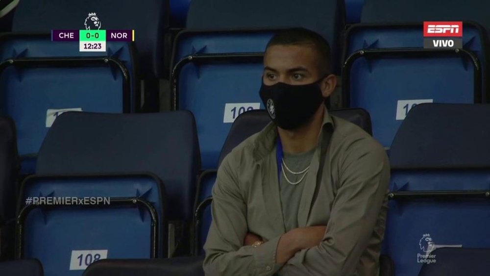 Ziyech was at the Chelsea match. ESPN