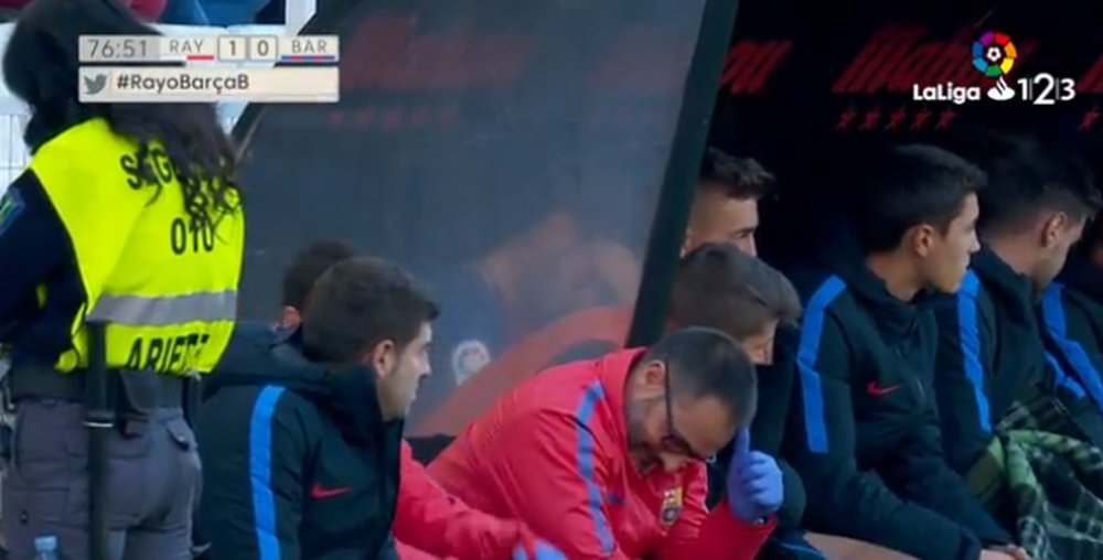 Gerard sentó a Abel Ruiz tras el gol del Rayo, que vino precedido de su fallo. LaLigaTV