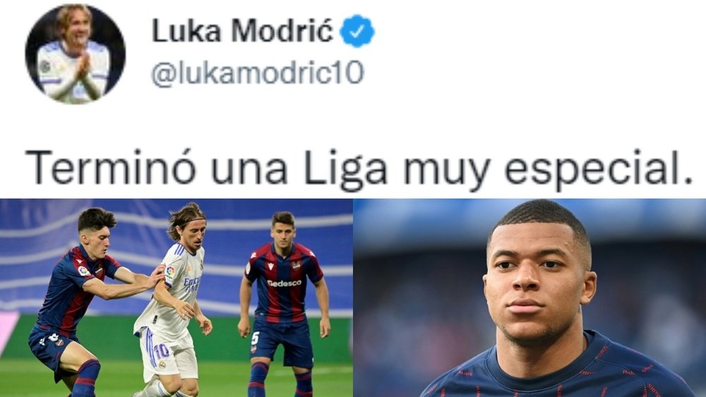 Modric mandó un mensaje al madridismo. Twitter/lukamodric10/EFE/AFP