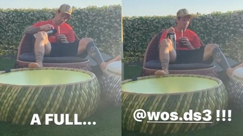 Messi showed how he relaxed on Tuesday. Instagram/LeoMessi