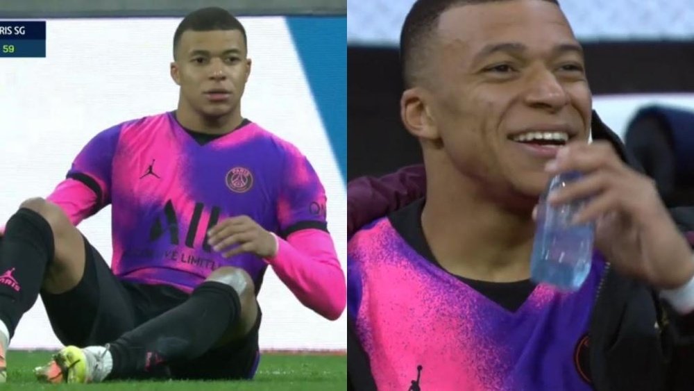 Mbappé se marchó a los 70 minutos. Captura/MovistarLigadeCampeones