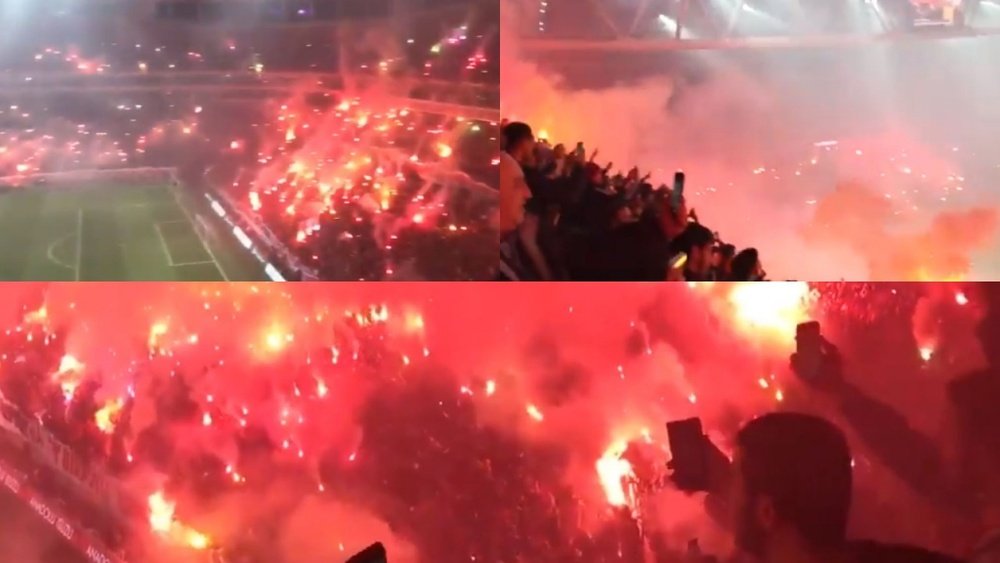 Más de 40.000 personas apoyaron al Galatasaray. Captura/GalatasaraySK