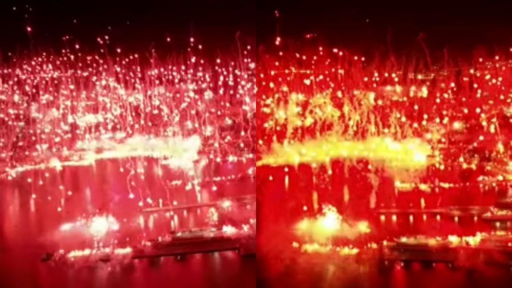 La afición hizo brillar la ciudad entera. Capturas/HajdukSplit
