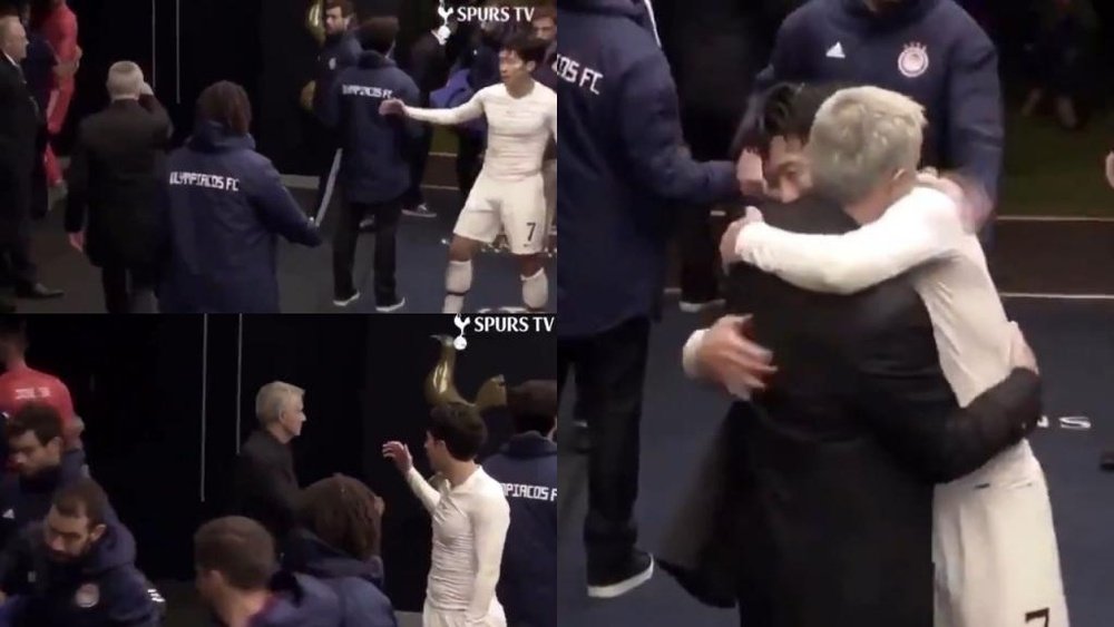 ¿Despiste o troleo de Mourinho a Son? Captura/SpursTV