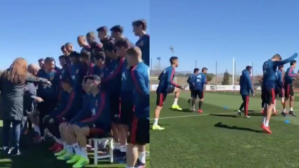 Les joueurs étaient tous ensemble. RFEF